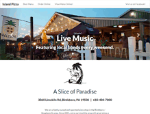 Tablet Screenshot of islandpizzabarandgrill.com